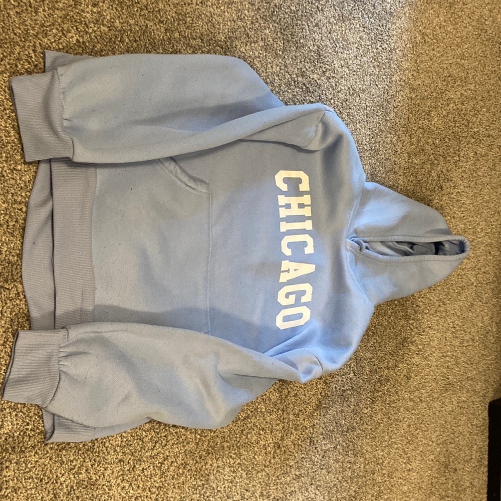 Blue hoodie